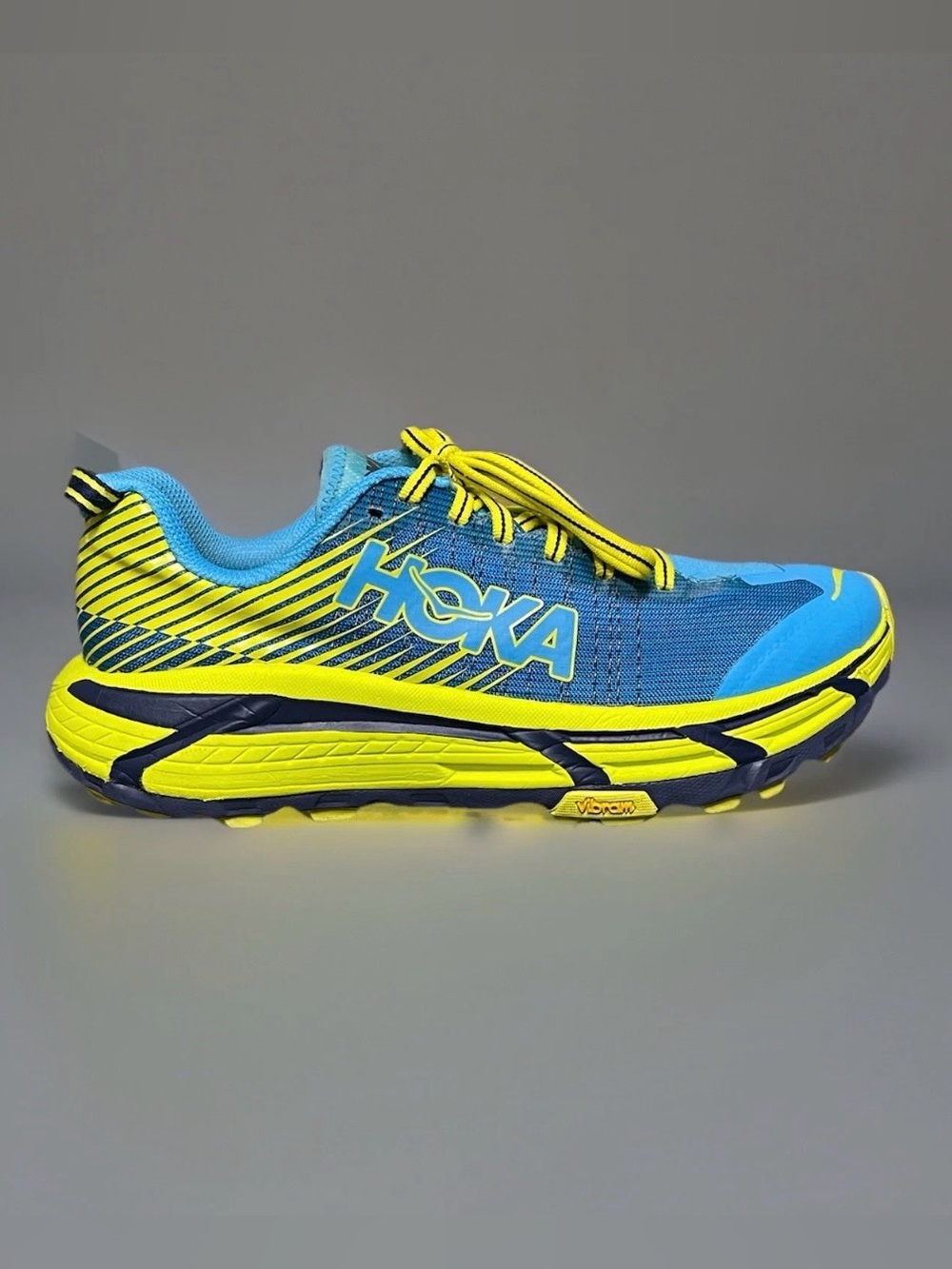 Hoka One One EVO Mafate 2 Women's Trail Running Shoes Cyan/Citrus Size 8B